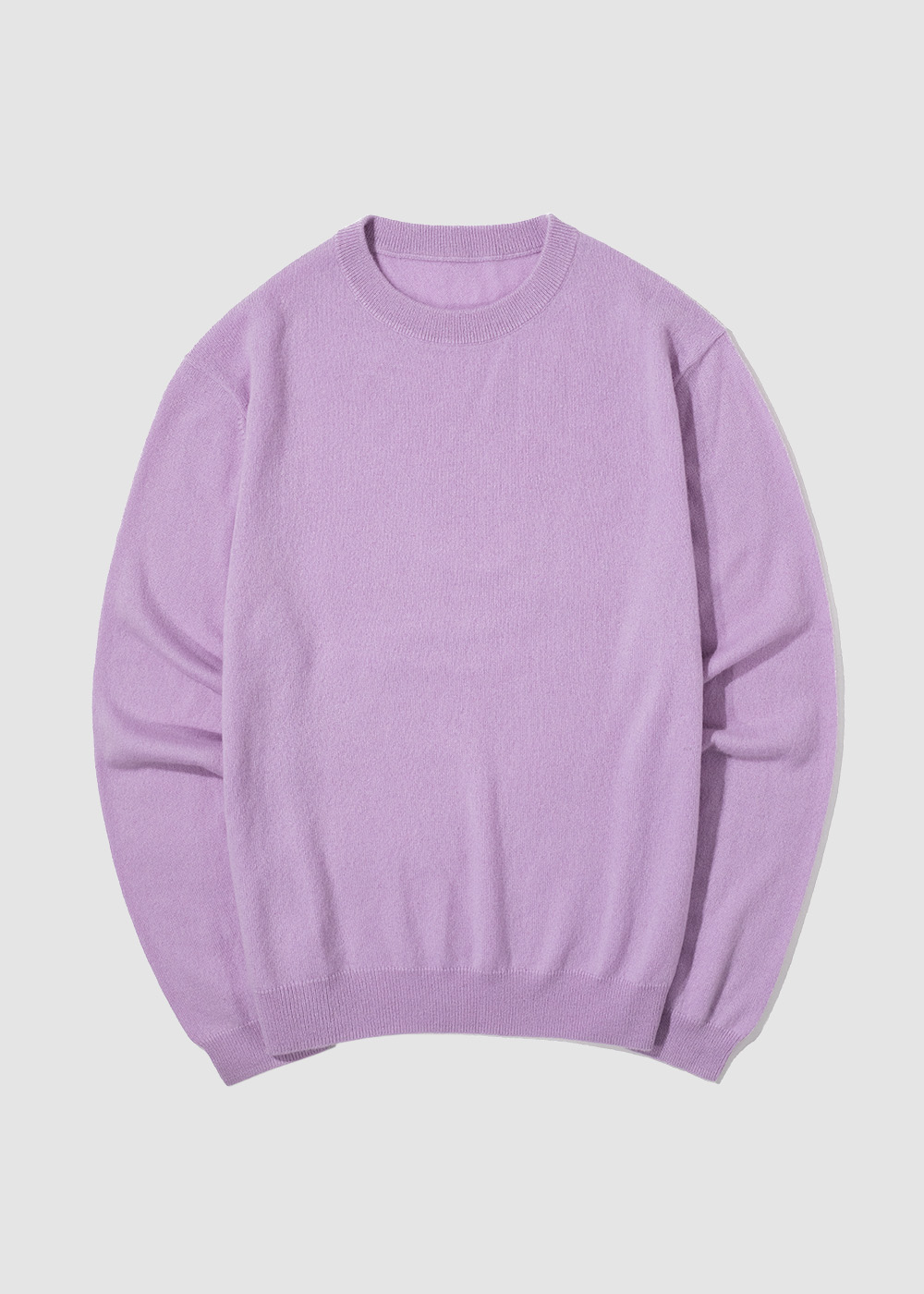 Cashmere 100% Crewneck Knit _ light purple